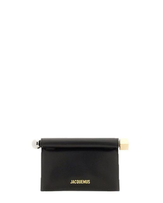 Jacquemus Black Pochette Mini "Rond Carre"