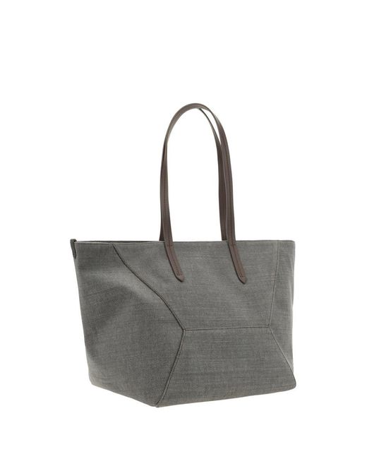 Brunello Cucinelli Gray Handbags