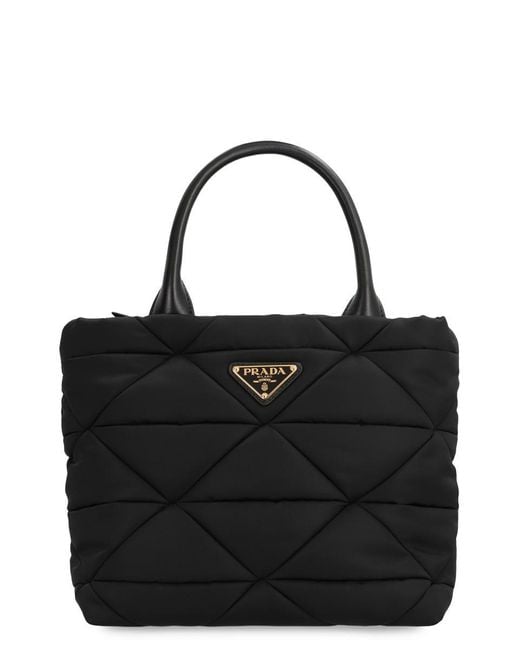 Prada Black Small Re-Nylon Tote Bag