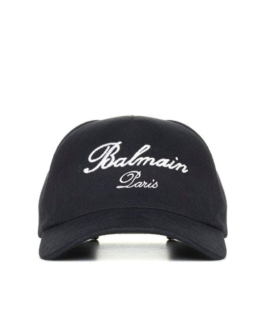 Balmain Blue Hats for men