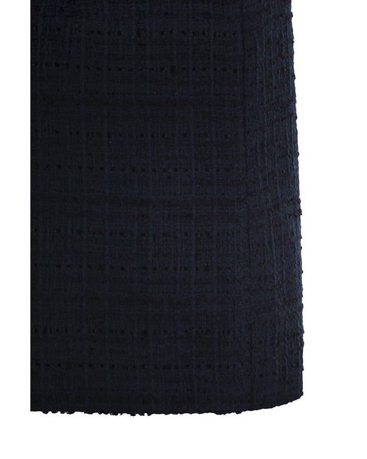 Tagliatore Blue Tweed Short Skirt