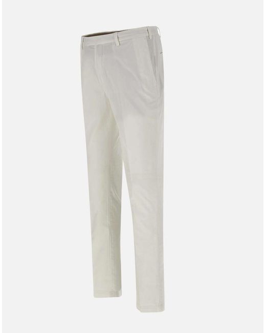 Devore White Trousers for men