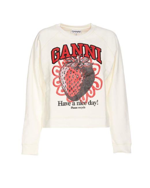 Ganni White Sweaters