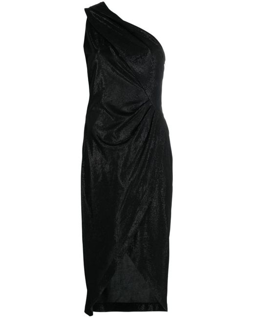 IRO Black Melissia One-shoulder Short Dress