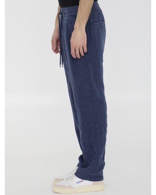 James Perse Blue Linen Pants for men