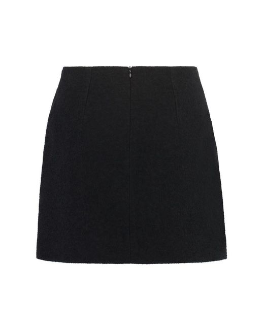 Patou Black Knitted Mini Skirt