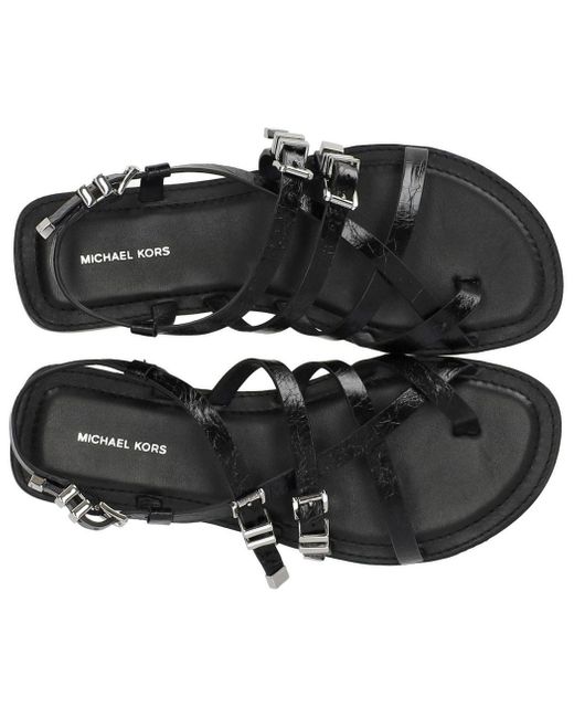 Michael Kors Black Darrington Flat Sandal