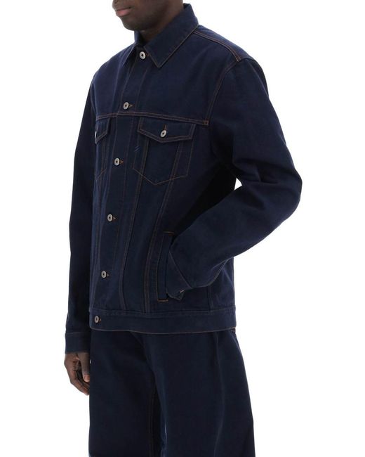 Burberry Blue Japanese Denim Jacket For /W for men