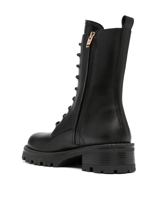 Versace Black Vagabond Army Boots
