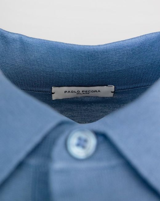 Paolo Pecora Blue Polo Shirt for men