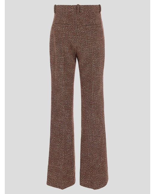 Chloé Brown Wool Trousers