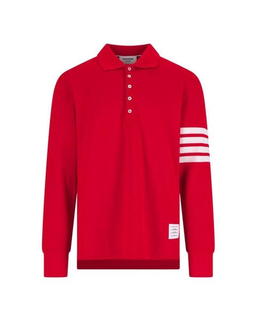 Thom Browne Red T-shirts And Polos for men