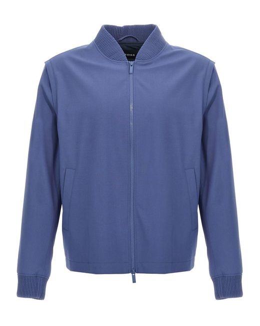 Boss Blue 'Hanry Pad' Jacket for men