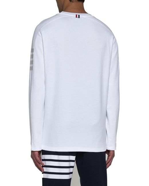 Thom Browne White T-shirts And Polos for men