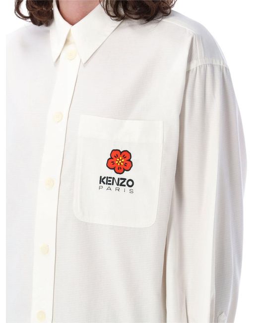KENZO White Boke Flower Shirt for men