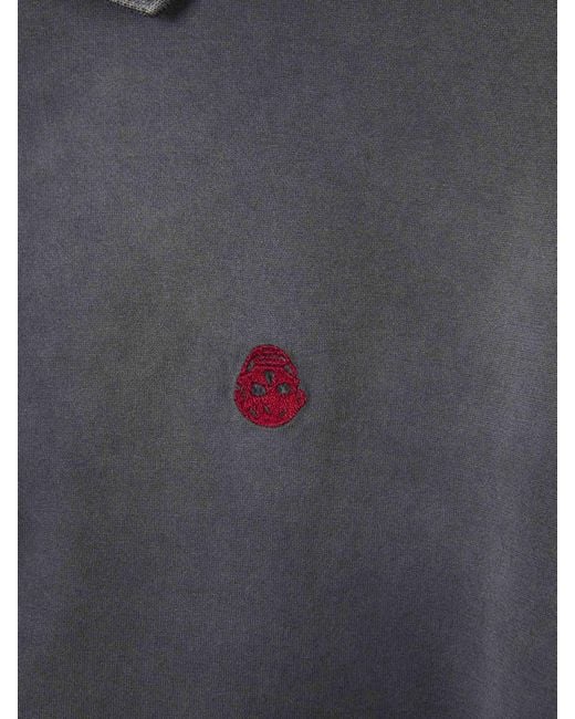 Alexander McQueen Black Polo Logo Cotton for men