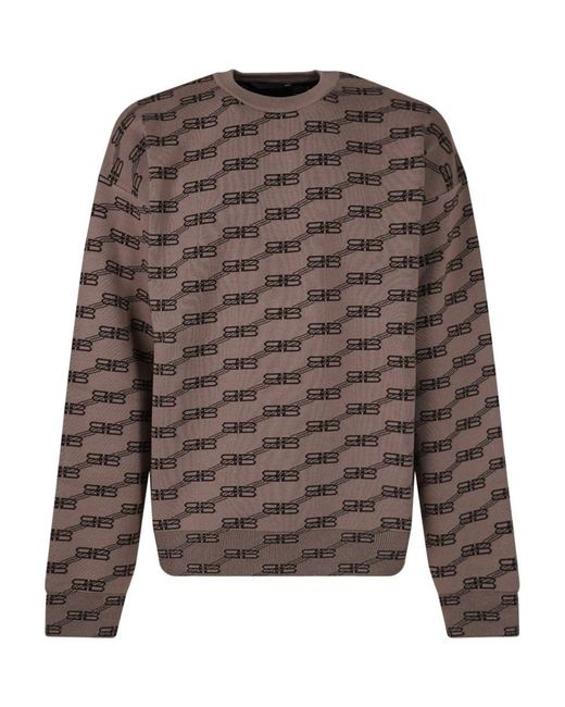 Balenciaga Crewneck Shirt Clothing in Brown for Men | Lyst