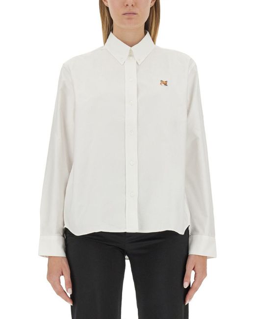 Maison Kitsuné White Button Down Shirt