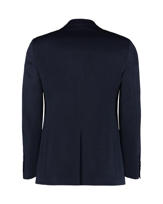 Prada Blue Single-breasted Two-button Jacket for men