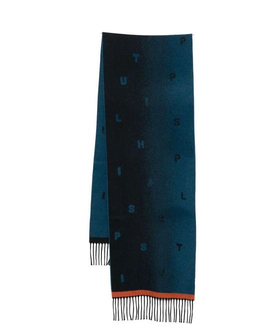 Paul Smith Men Scarf Cashmere Logo - Black - Men | M1A150KN16379