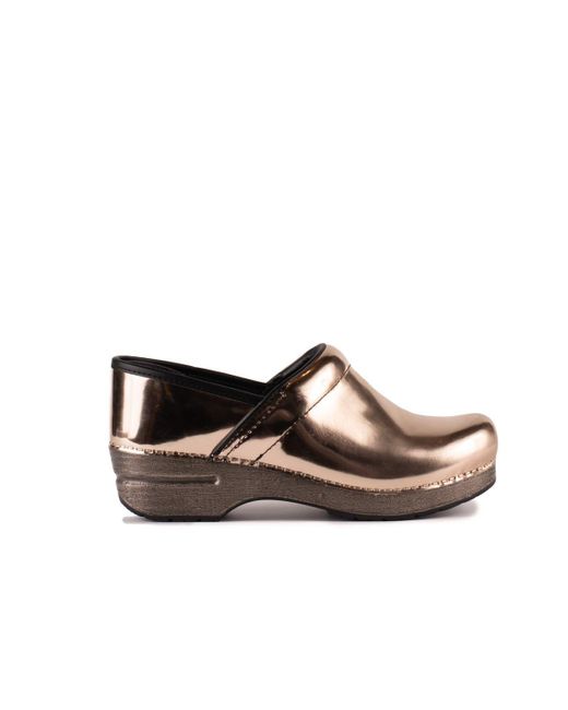 Dansko Professional Gold Chrome Metallic in Brown Lyst Australia