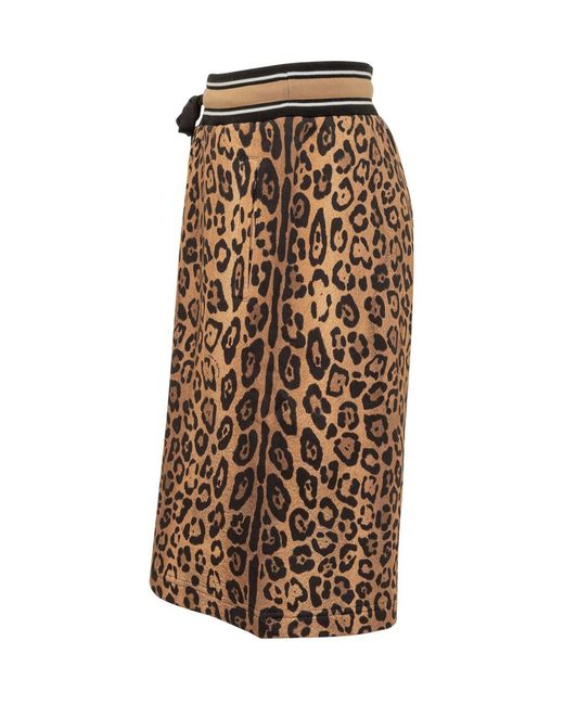 Dolce & Gabbana Brown Leo Shorts for men