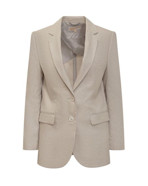 Michael Kors Gray Linen Mensy Blazer