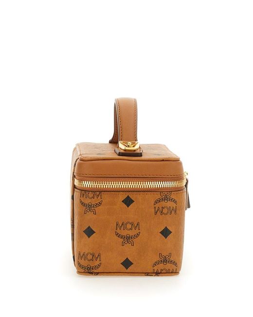 MCM Brown Visetos Original Hand Bags