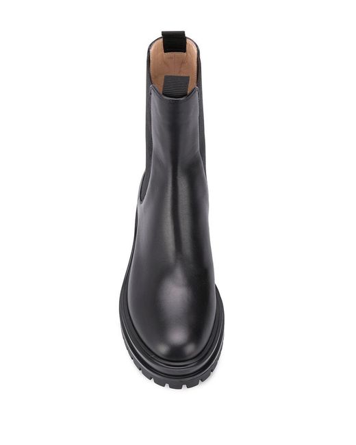 Gianvito Rossi Black Chester Leather Boots