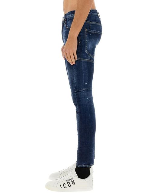 DSquared² Blue Perfect Clean Wash Tidy Biker Jeans 48 for men