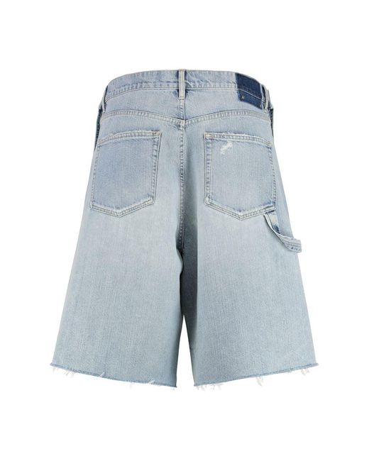 Golden Goose Deluxe Brand Blue Mike Denim Bermuda Shorts for men