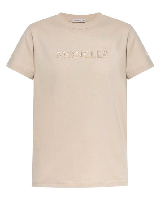 Moncler Natural T-Shirts And Polos