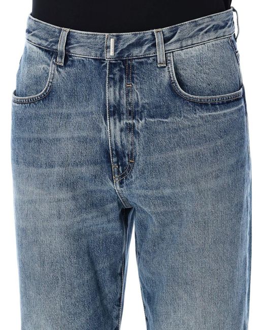 Givenchy Blue Round Regular Fit 5 Pockets Denim for men