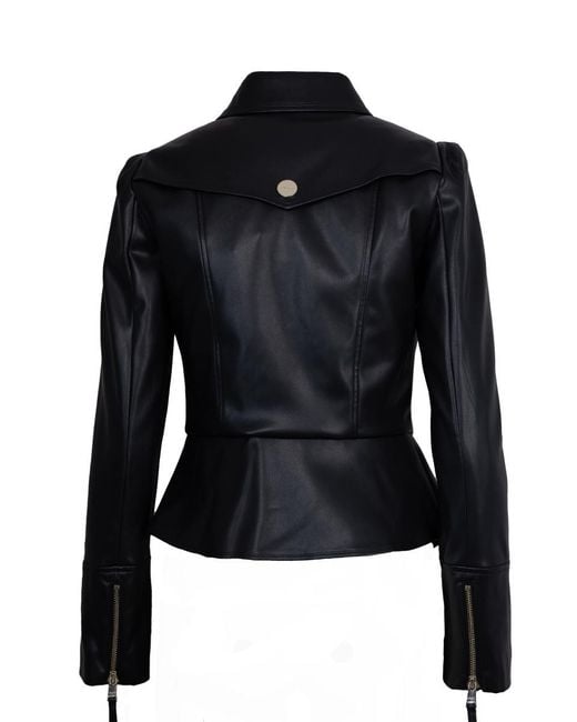 Liu Jo Blue Coated Fabric Jacket