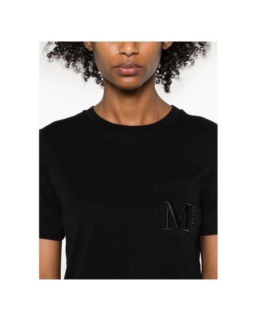 Max Mara Black Tshirt Short Sleeves