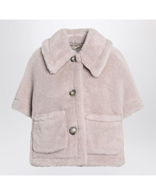 Max Mara Natural Sand-Coloured Cape