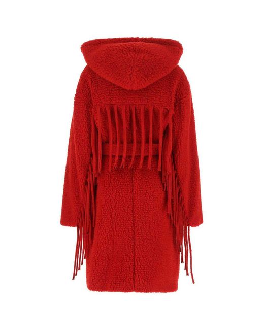 Stella McCartney Red Teddy Coat