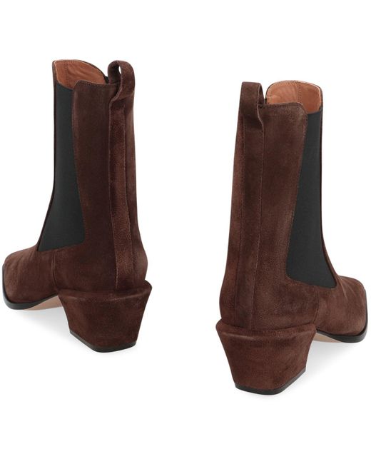 Paris Texas Brown Bettina Suede Ankle Boots