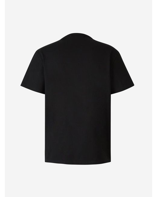 Alexander McQueen Black Cotton Logo T-shirt for men