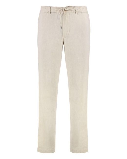 Boss Natural Linen Blend Trousers for men