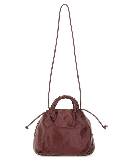 Hereu Brown "bombon Supple Shiny" Medium Bag