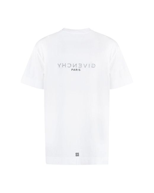 Givenchy White Cotton Crew-neck T-shirt