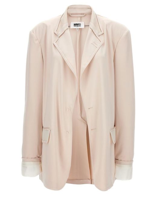 MM6 by Maison Martin Margiela Jersey Single Breast Blazer Jacket