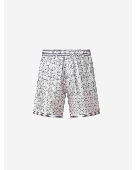 Amiri Gray Ma-Quad Printed Bermuda Shorts for men