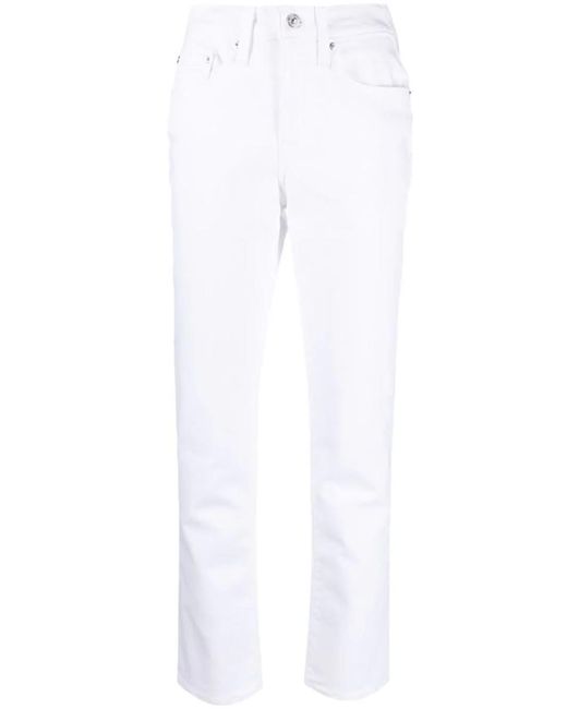 Levi's White 724 High-rise Straight Jeans Clothing