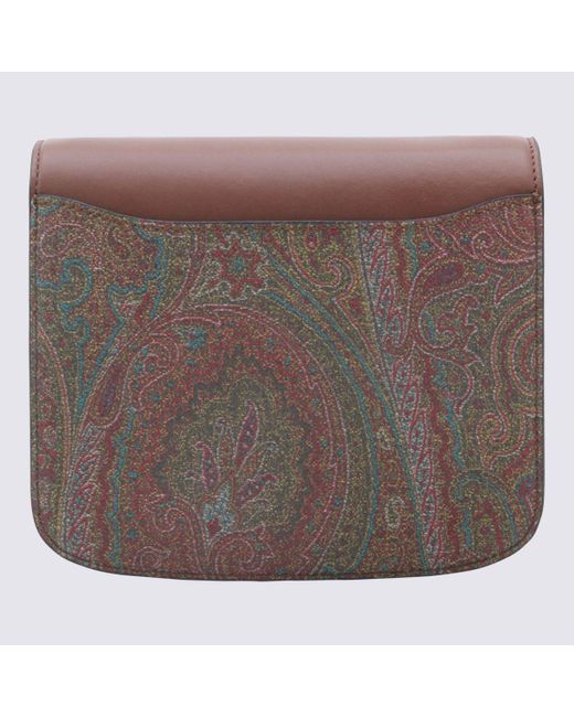 Etro Brown Tan And Multicolor Paisley Essential