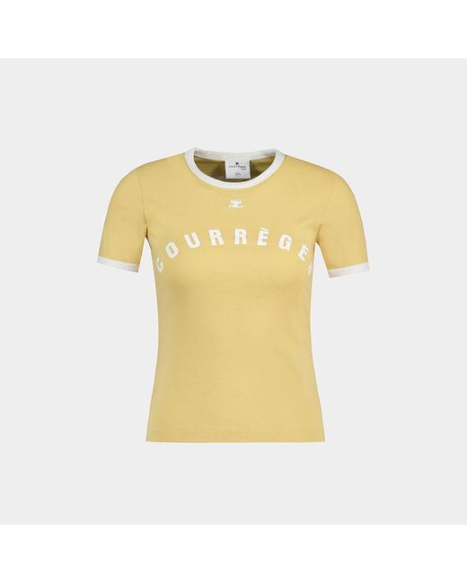 Courreges Yellow T-shirts & Tops