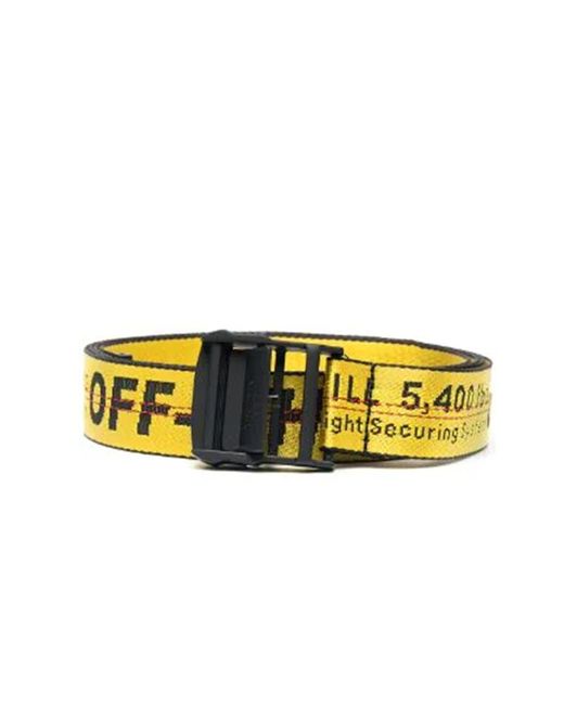 Off-White c/o Virgil Abloh Yellow Off- Classic Industrial Belt for men