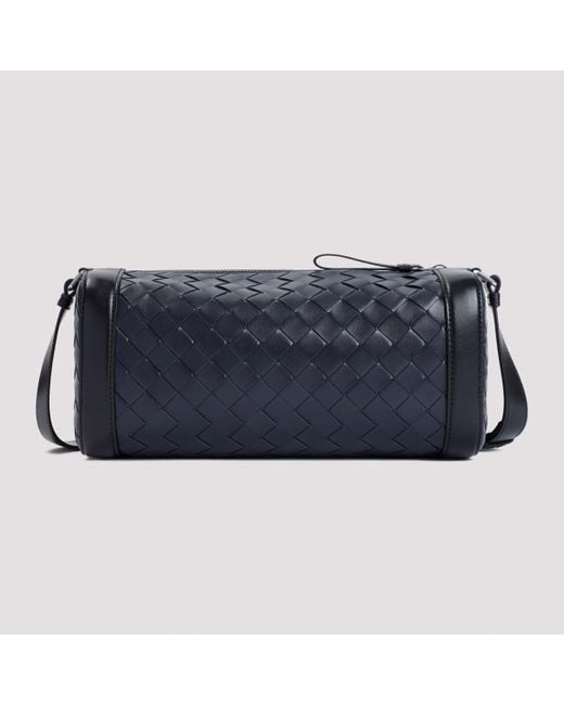 Bottega Veneta Intrecciato Woven Mini Messenger Shoulder Bag in Blue for Men Lyst UK