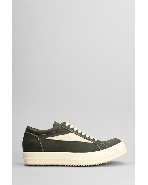 Rick Owens Green Vintage Sneaks Sneakers for men